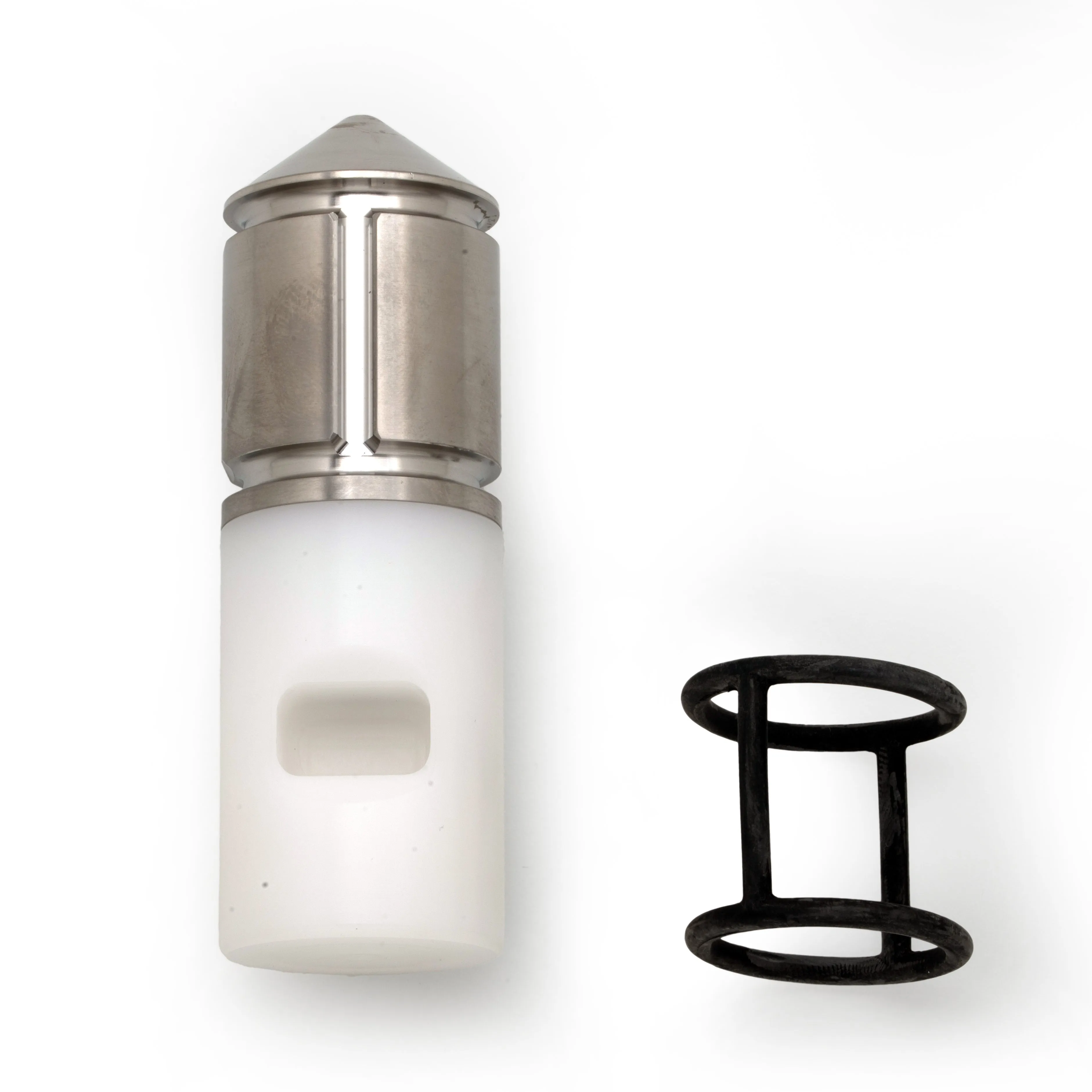 Heat-resistant centre piston