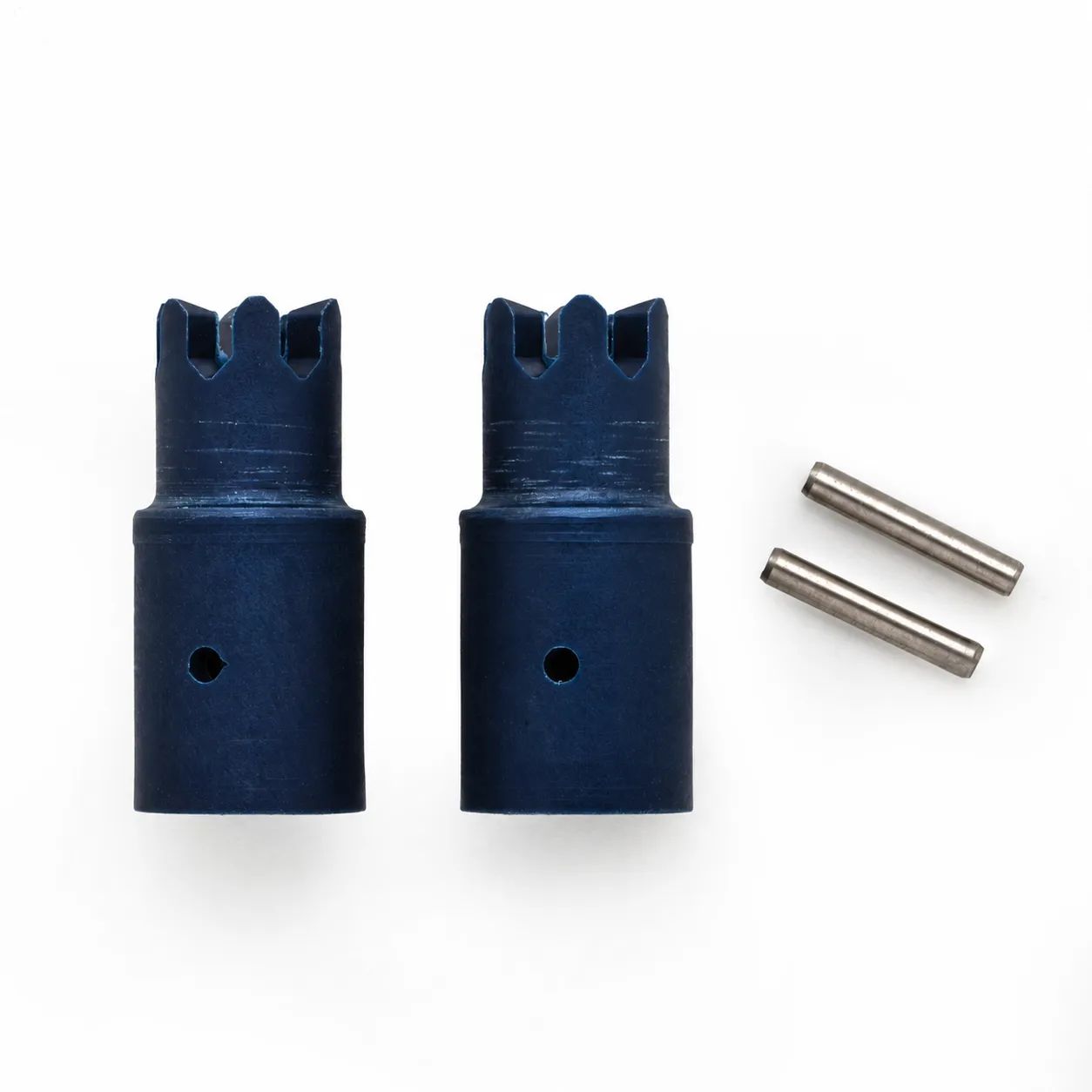 Complete crown set with hollow pin