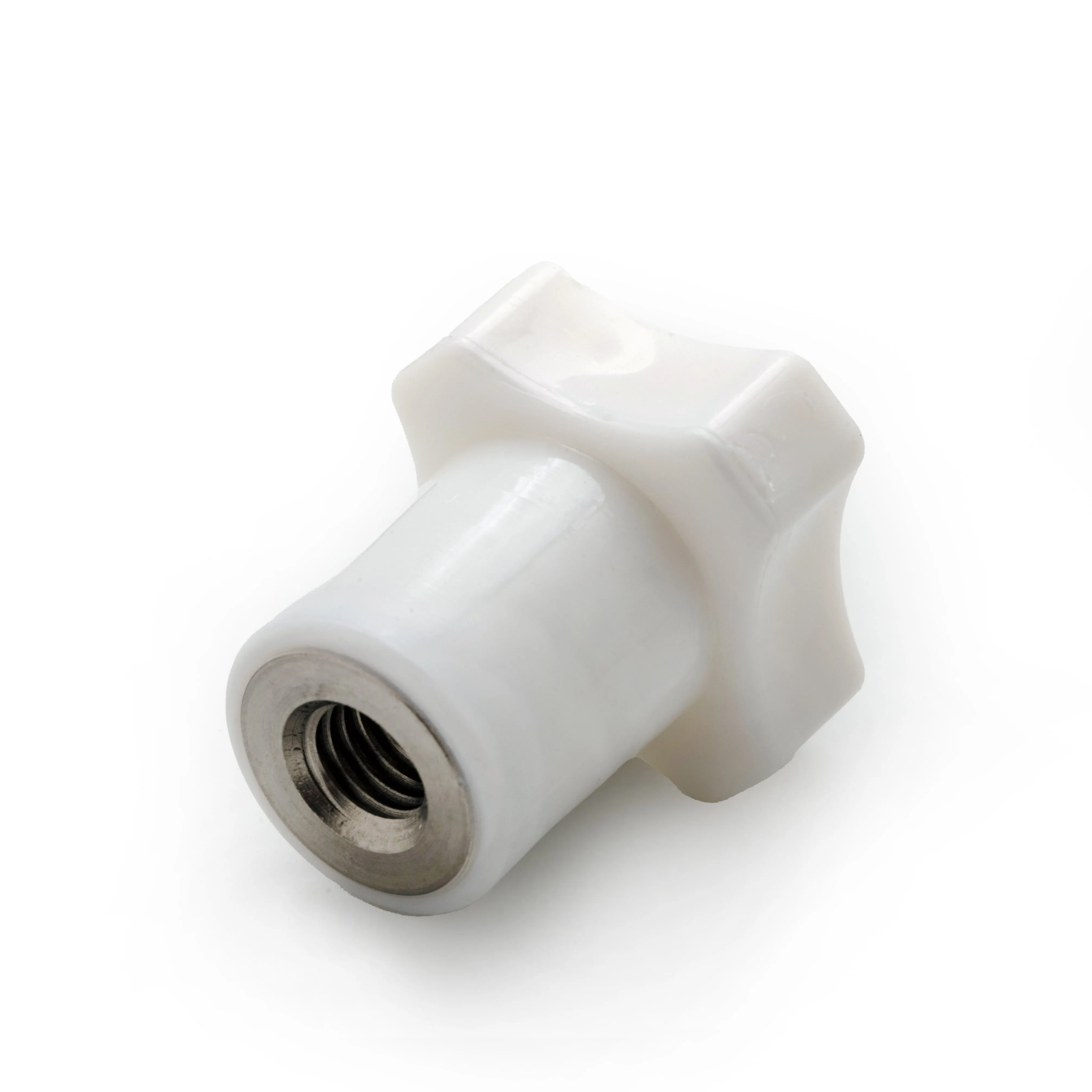 White handle