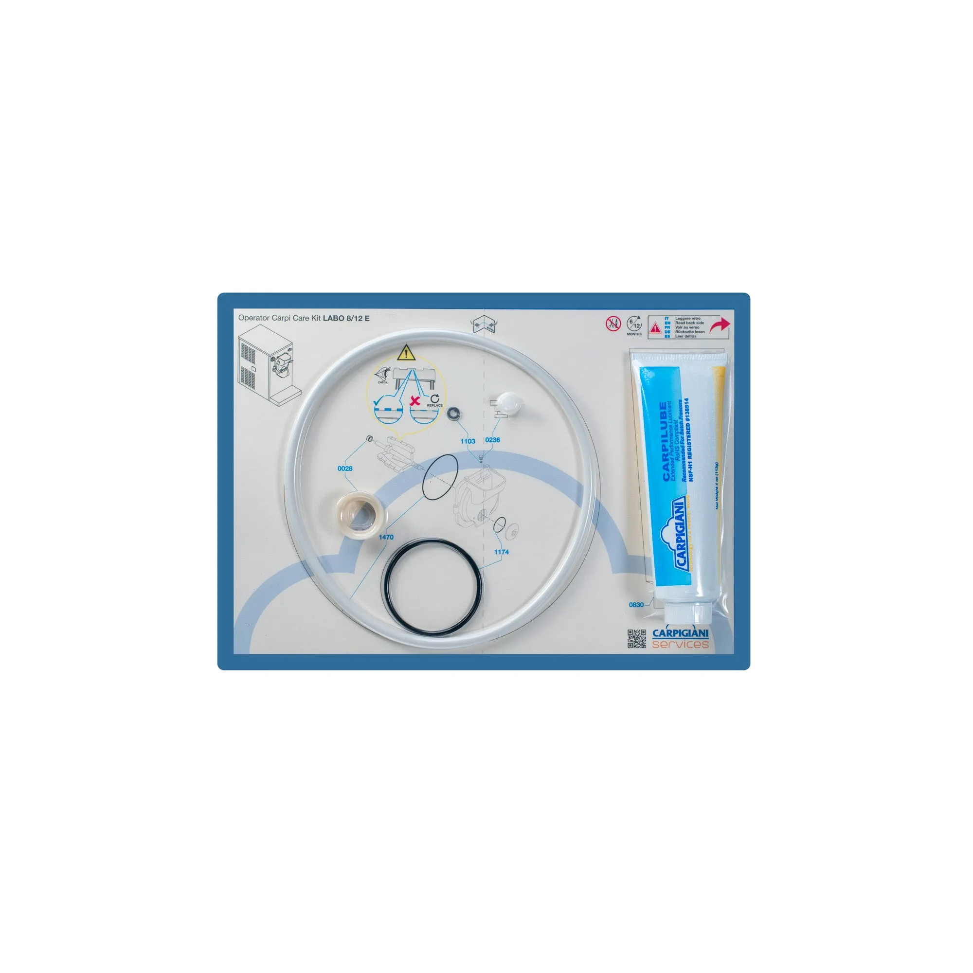 Carpigiani Care Kit - Speiseeismaschine Tischmodell Labo 8/12E, Labo 6/9 XPL