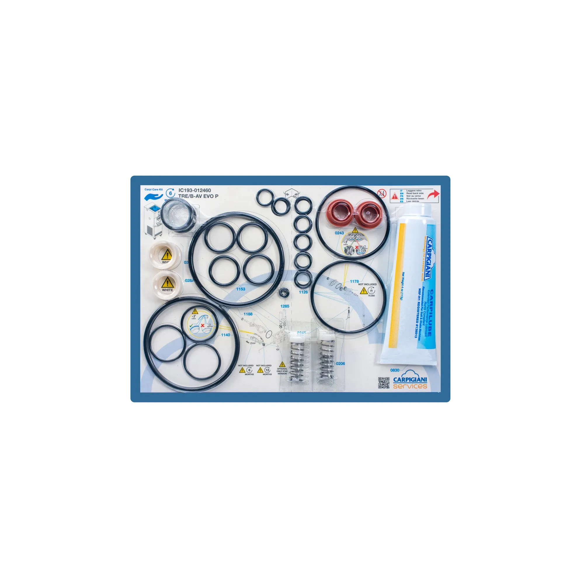 Carpigiani Care Kit - Softeismaschine TRE BP AV EVO
