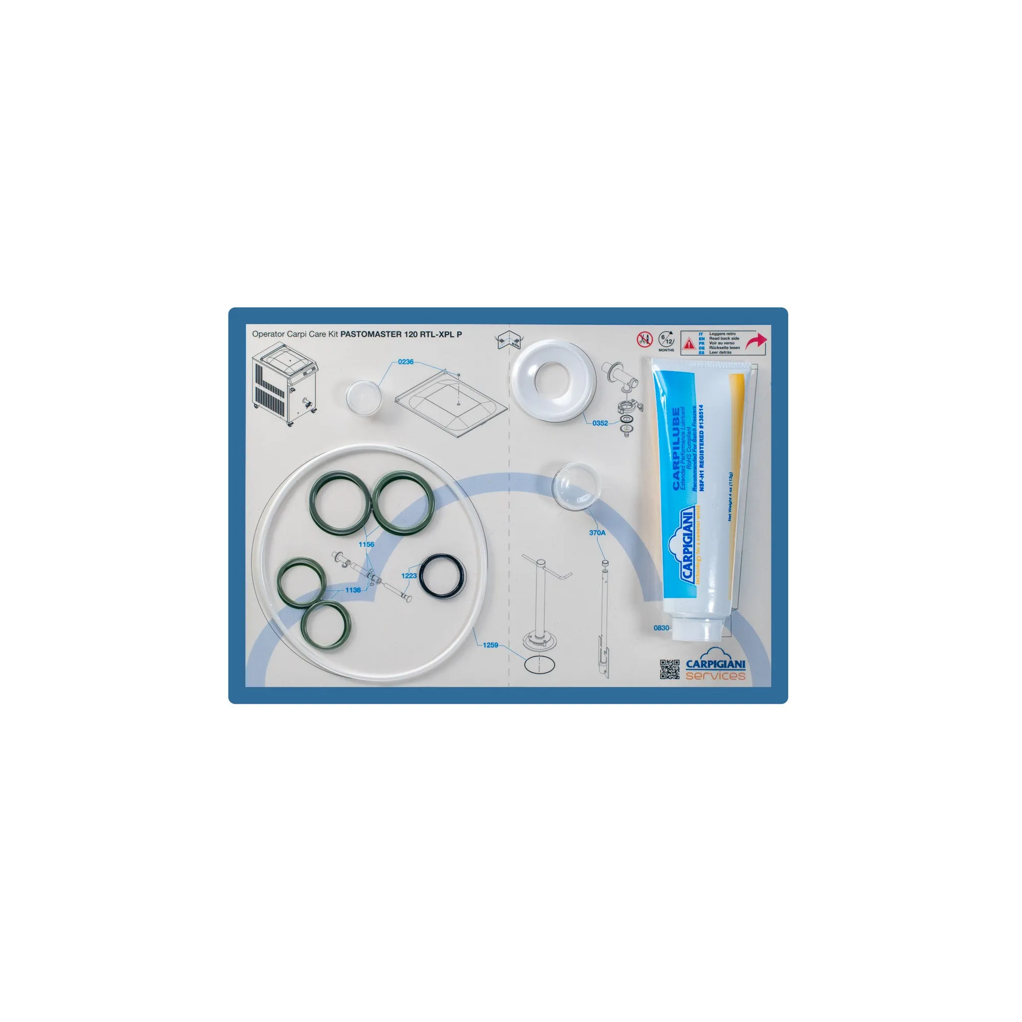 Carpigiani Care Kit - Pastomaster 120 RTL/XPL-P