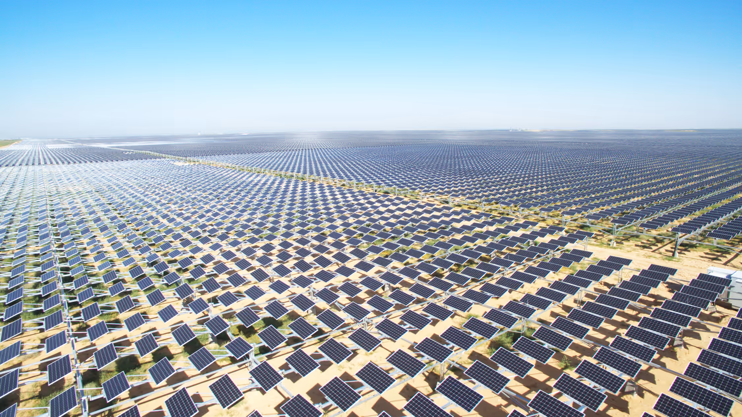 Hi-MO 9 solar panels installed above agricultural land in an agrivoltaics project
