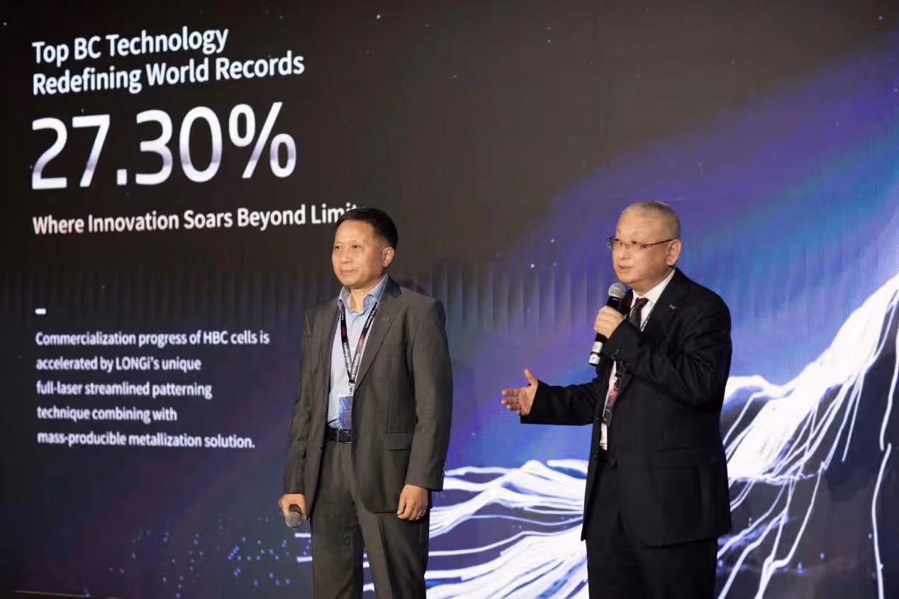 LONGi sets new world record with 27.30% for heterojunction back contact cells and renames next generation silicon tera wafer to TaiRay Wafer