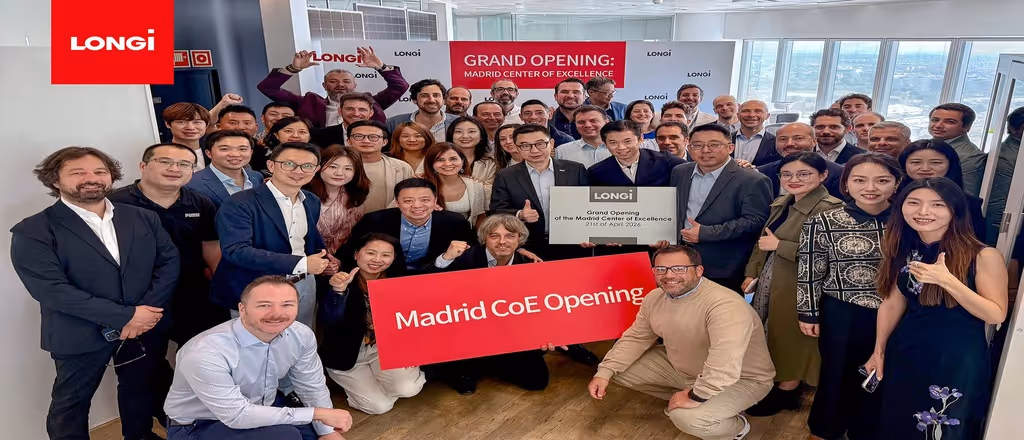LONGi opens Solar-Storage Center of Excellence in Madrid to strengthen localized service capabilities in Europe
