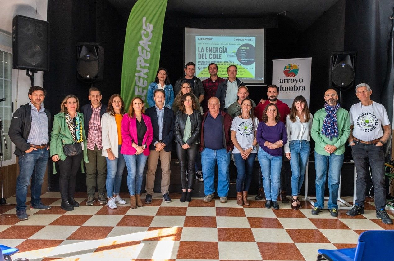 Solar installation at a rural school supports community energy access in Spain