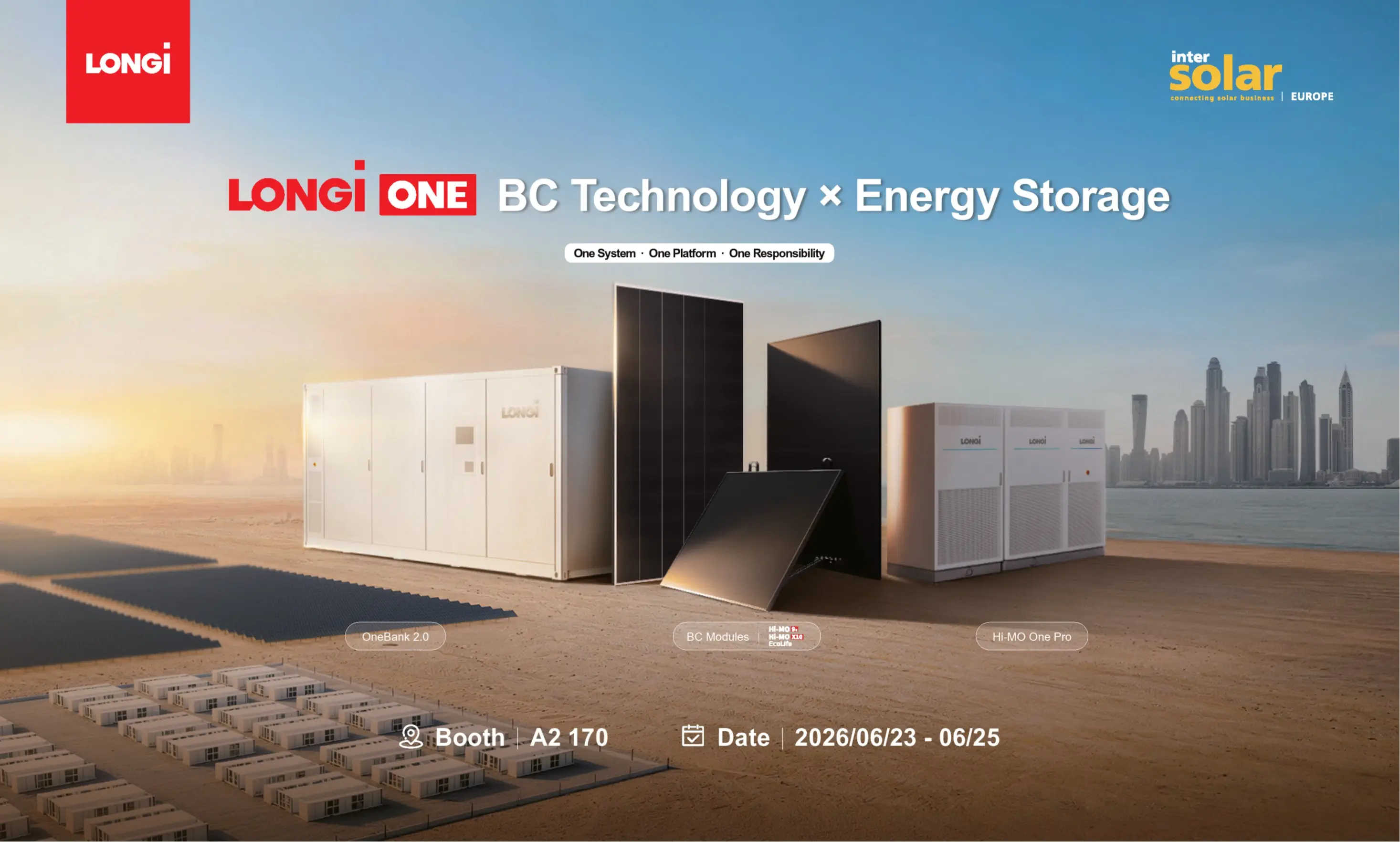 LONGi at Intersolar 2026: The next chapter of solar combines advanced BC technology with smart energy storage