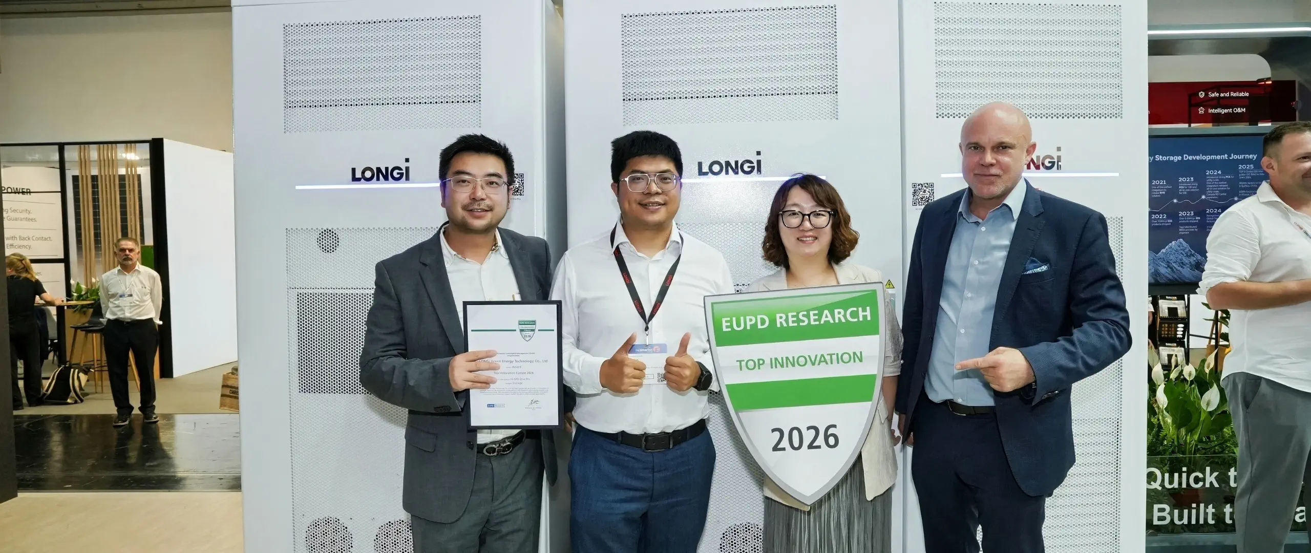 LONGi receives the EUPD Top Innovation Award 2026 for the Hi-MO One Pro commercial storage system