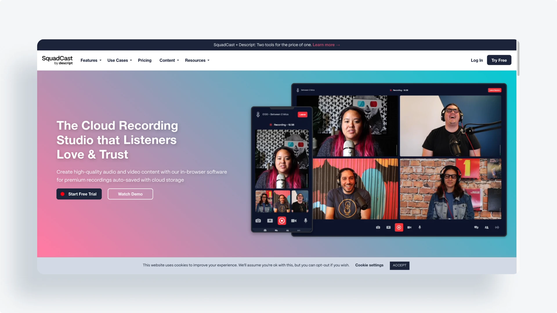 SquashCast Remote Recording