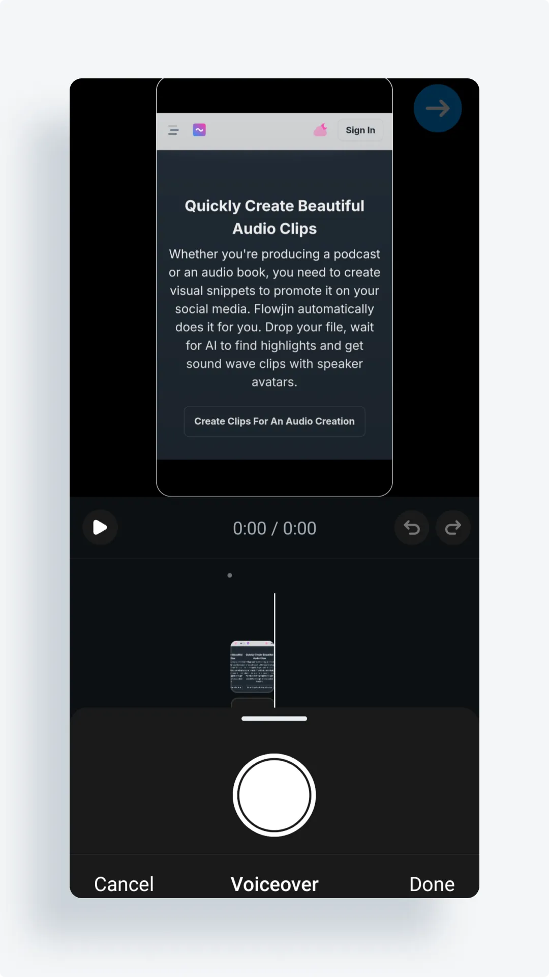 Open Instagram Reel Voiceover