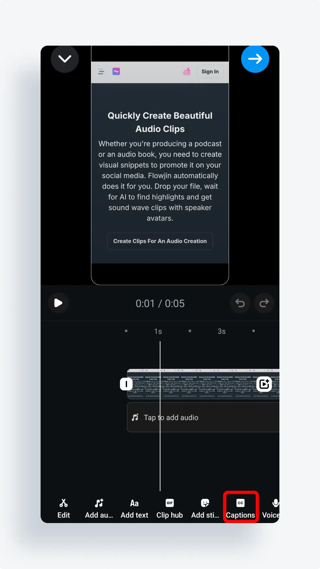 Open Instagram Reel Add Text