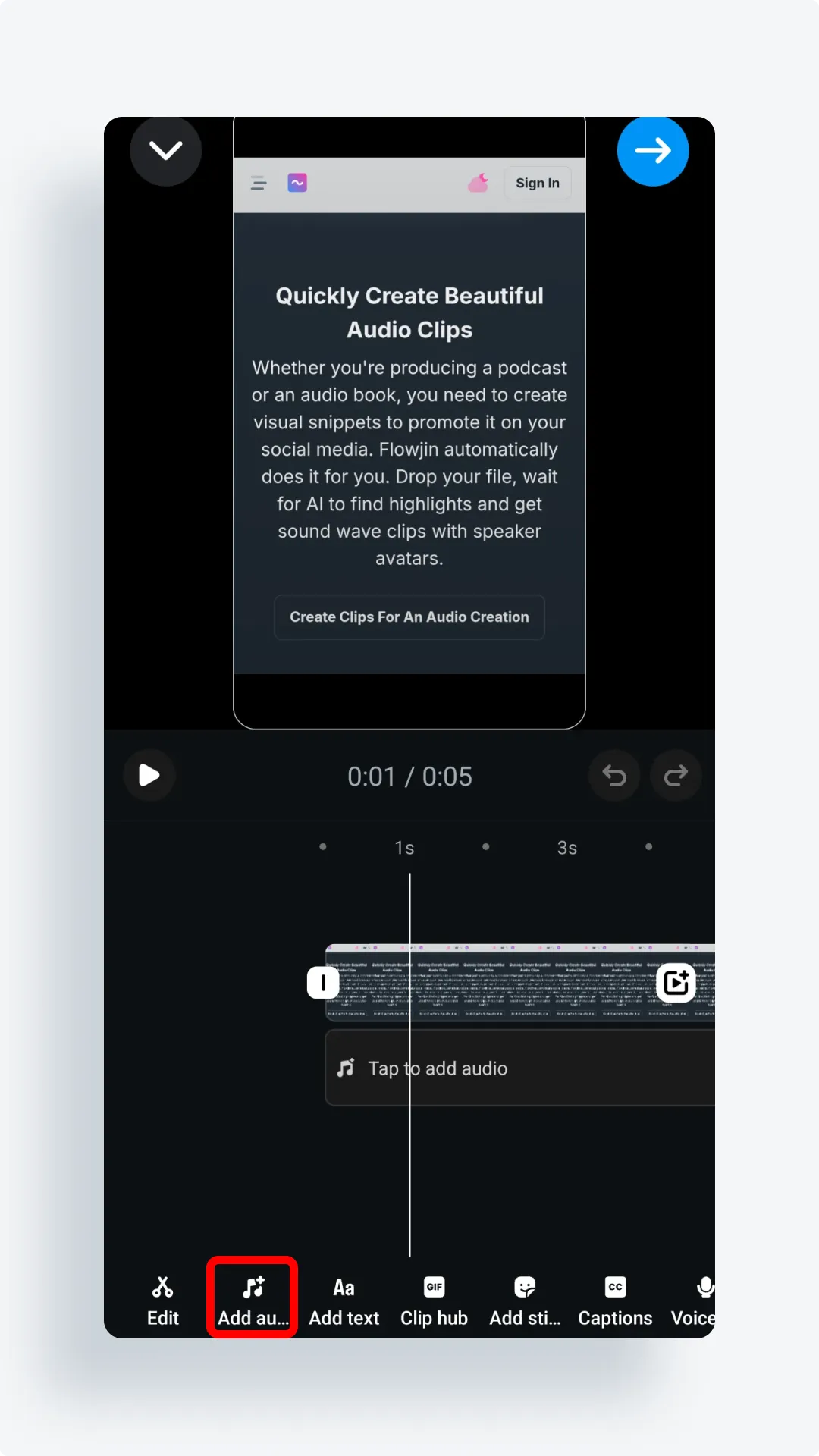 Open Instagram Reel Add Music