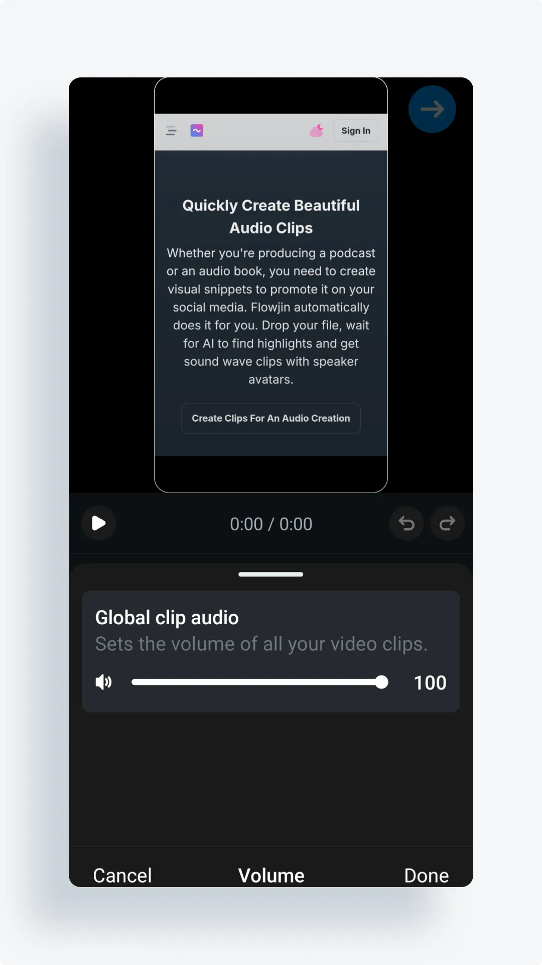 Open Instagram Reel Volume