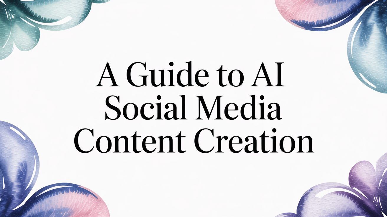 Your Guide to AI Social media Content Creation: A Repeatable Workflow