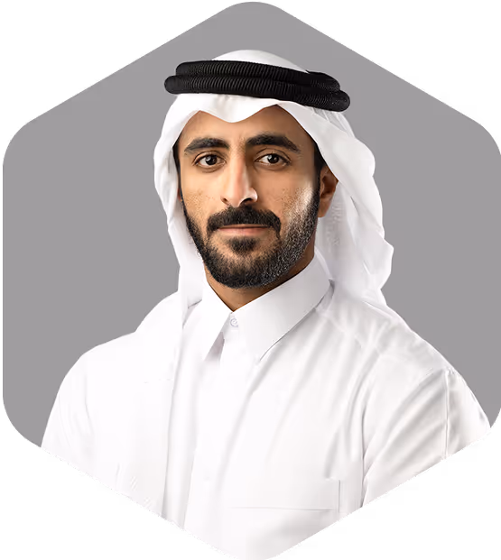 Portrait of Nasser Al-Mohannadi, Head of Department for Corporate Retail and Motor Claims.