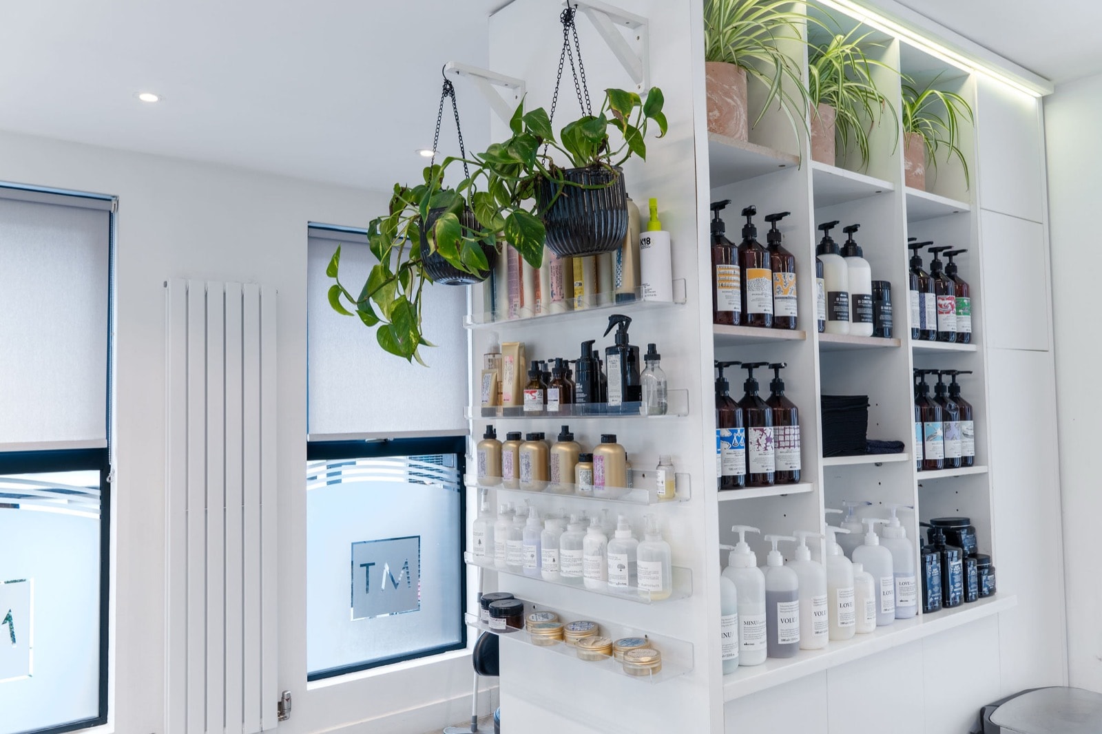 Plants and colours on shelf