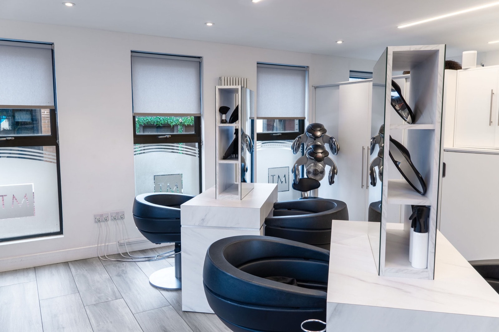 Quiet area of hair salon