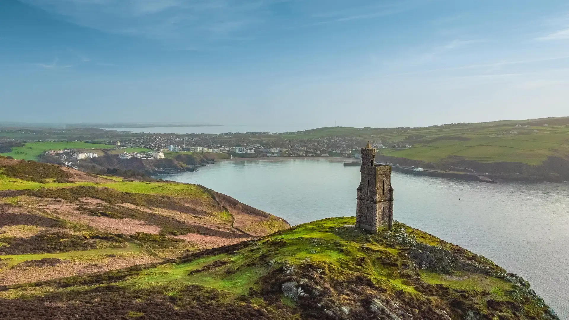 Bradda Head Isle of Man on a sunny day