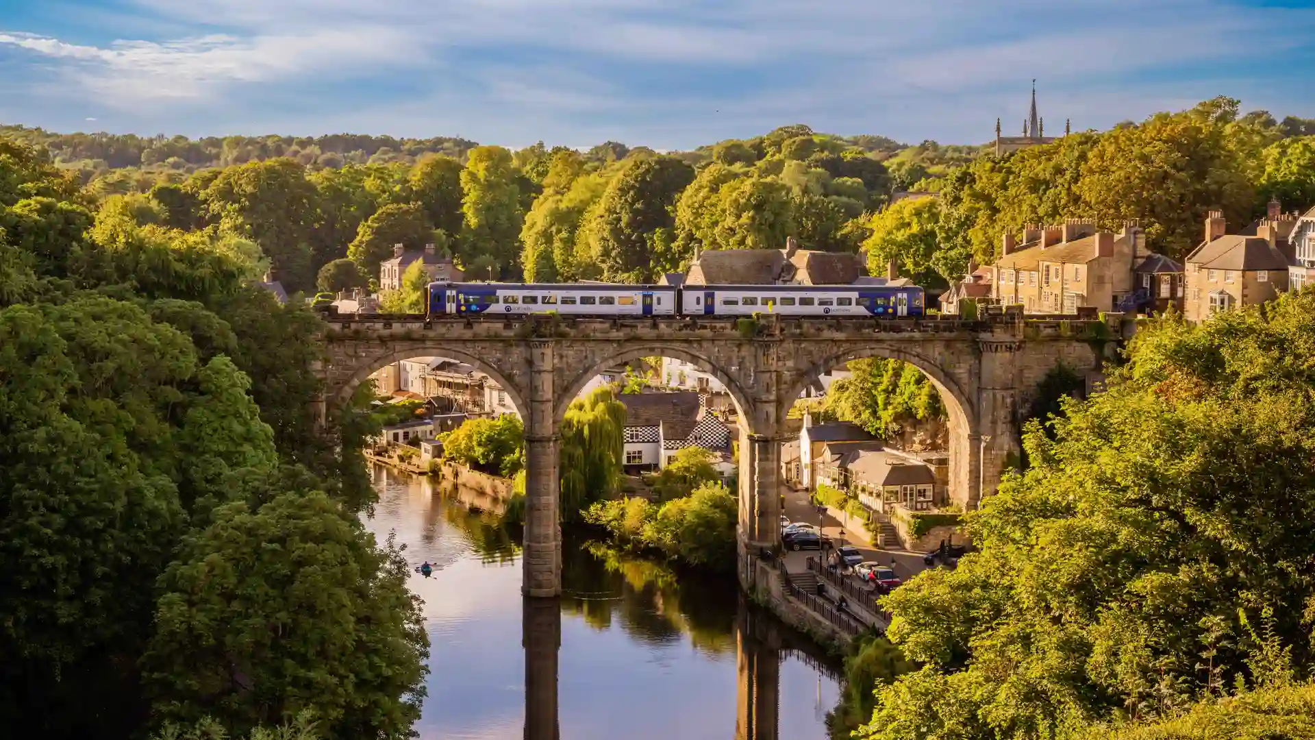 Knaresborough rail bridge located in North Yorkshire