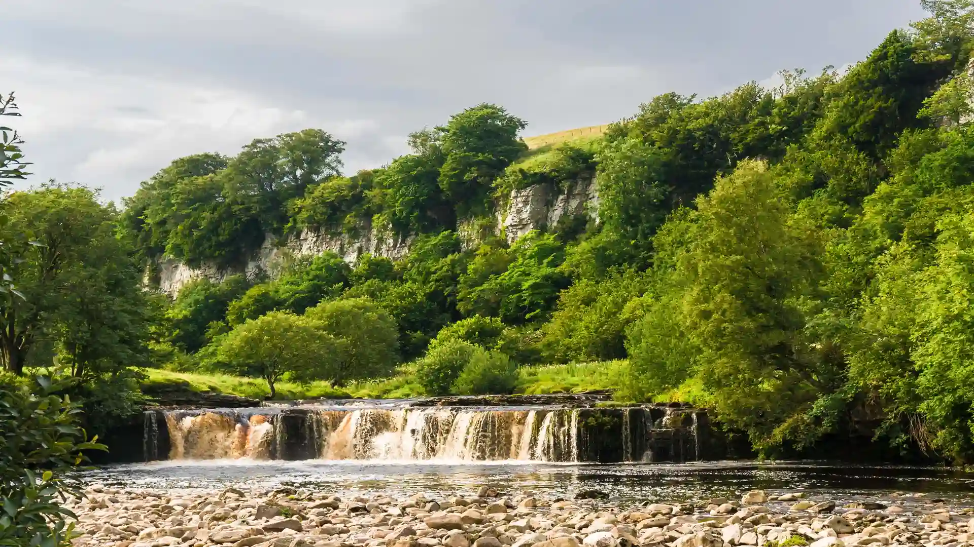 Wain Wath Falls / Wain Wath Falls on the river swale in the Yorkshire Dales National Park, Yorkshire, England.