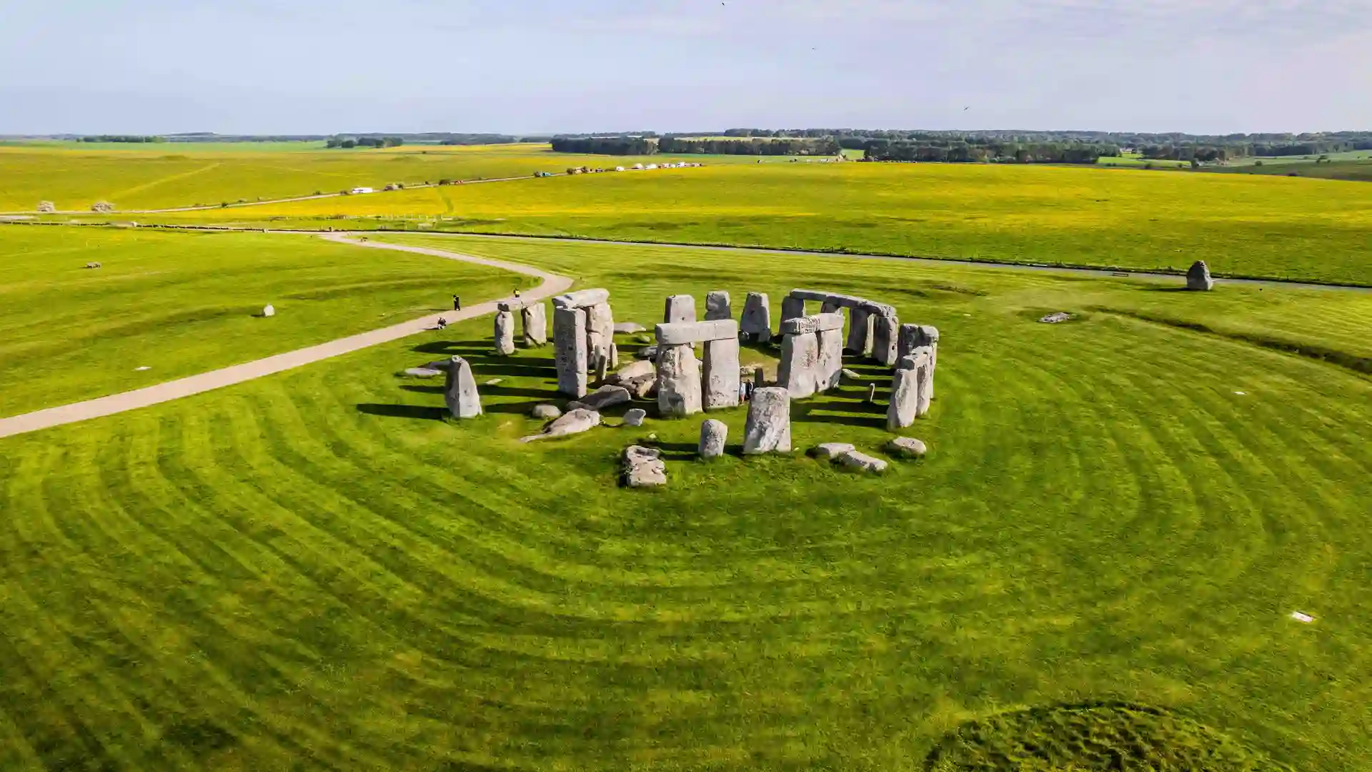 Stonehenge stone circle on Salisbury Plain in Wiltshire, part of the UNESCO Stonehenge, Avebury and Associated Sites World Heritage Site