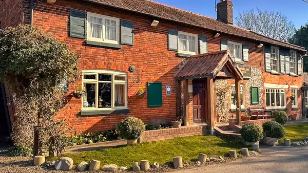 The Olde Windmill Inn in Great Cressingham, a traditional village inn near the Peddars Way in Norfolk.