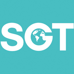 Self Guided Travel Logo white SGT letters on a teal background.