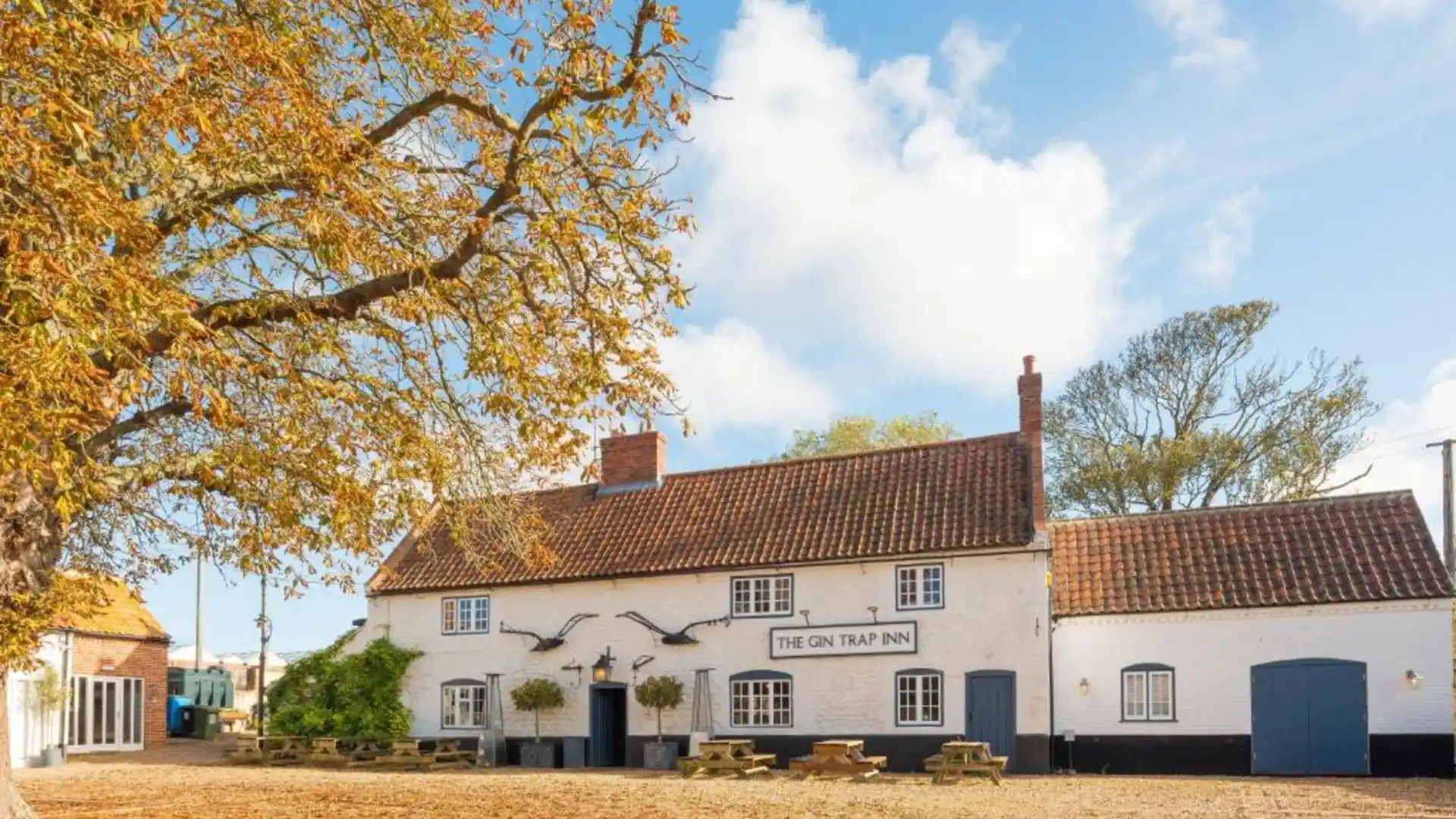 The Gin Trap Inn in Ringstead, North Norfolk, a traditional countryside inn near the Peddars Way and Norfolk Coast Path.