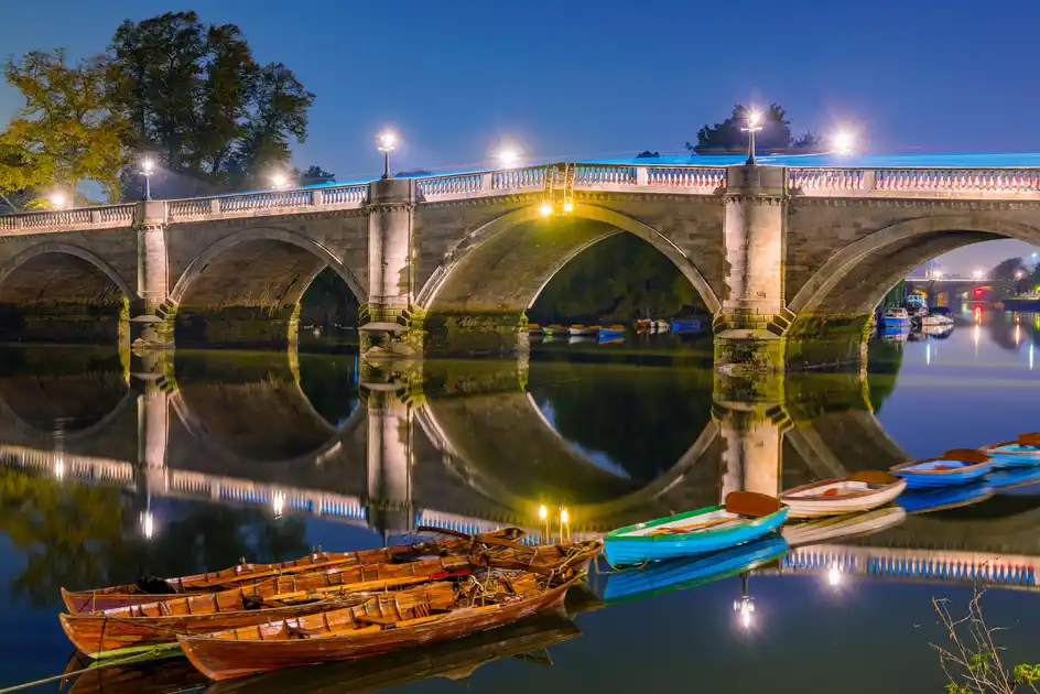 Richmond Bridge at night, Richmond