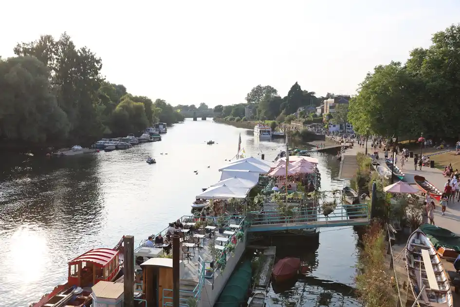 Boat cafe Richmond, London