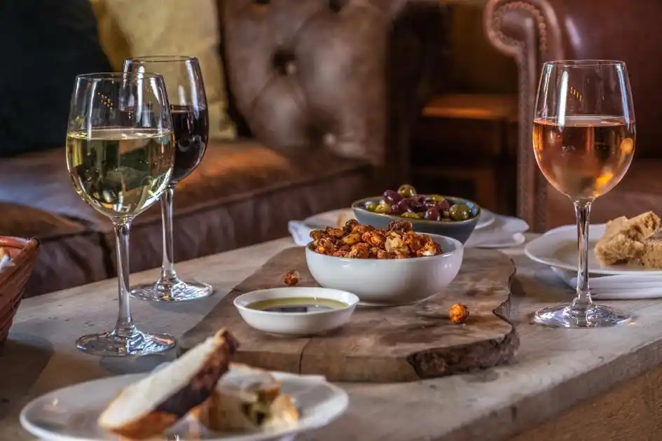 Dining at The Crown Inn in Stoke-by-Nayland.