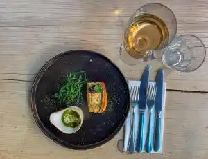 Dining at The Dabbling Duck in Great Massingham.