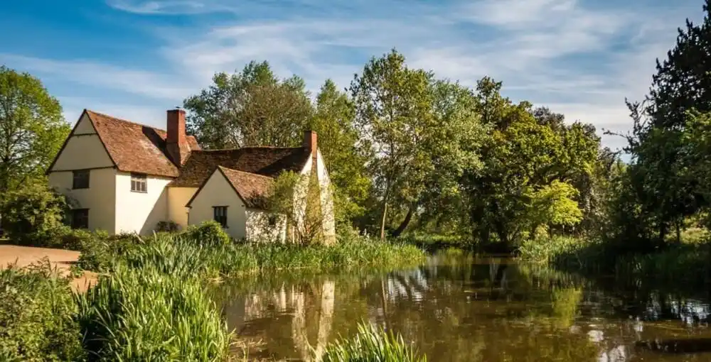 Flatford Mill, within walking distance of The Sun Inn in Dedham.