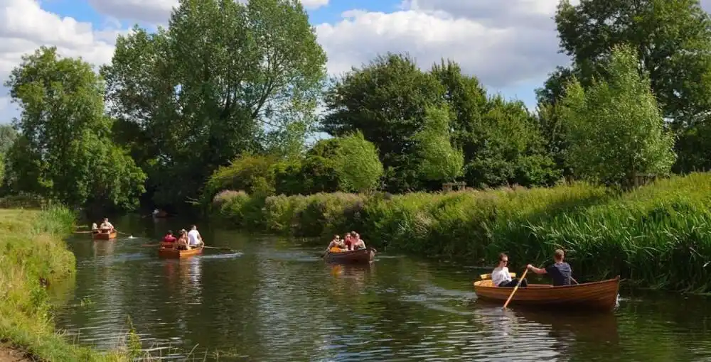 Boats on the River Stour at Dedham.