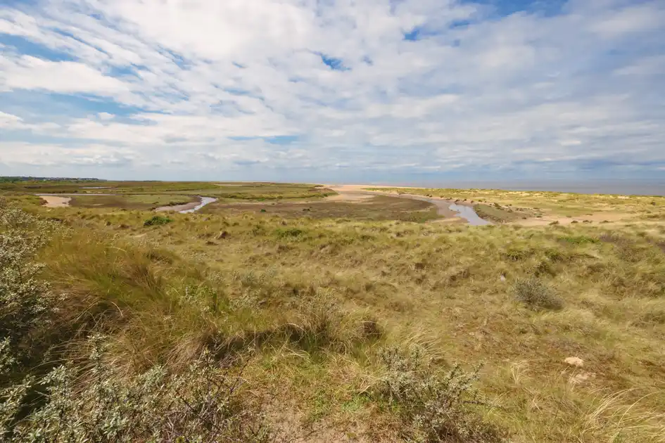  Holme Dunes Nature Reserve saltmarsh at Holme-next-the-Sea on the Norfolk Coast.
