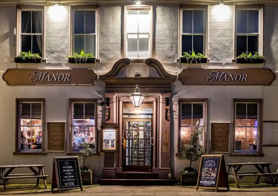 Exterior of The Manor Inn in St Bees, Cumbria.