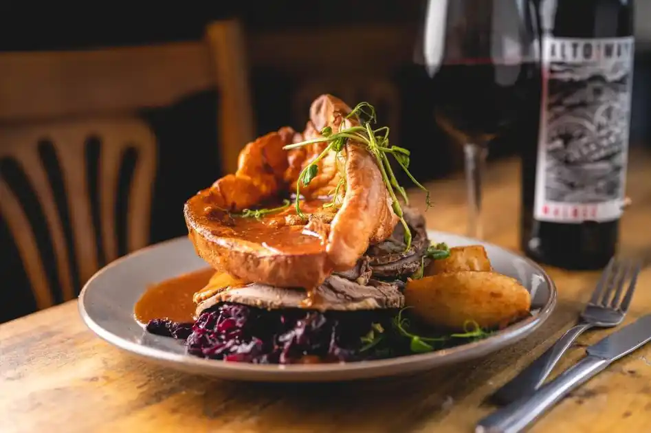Meal served at The Manor Inn in St Bees.