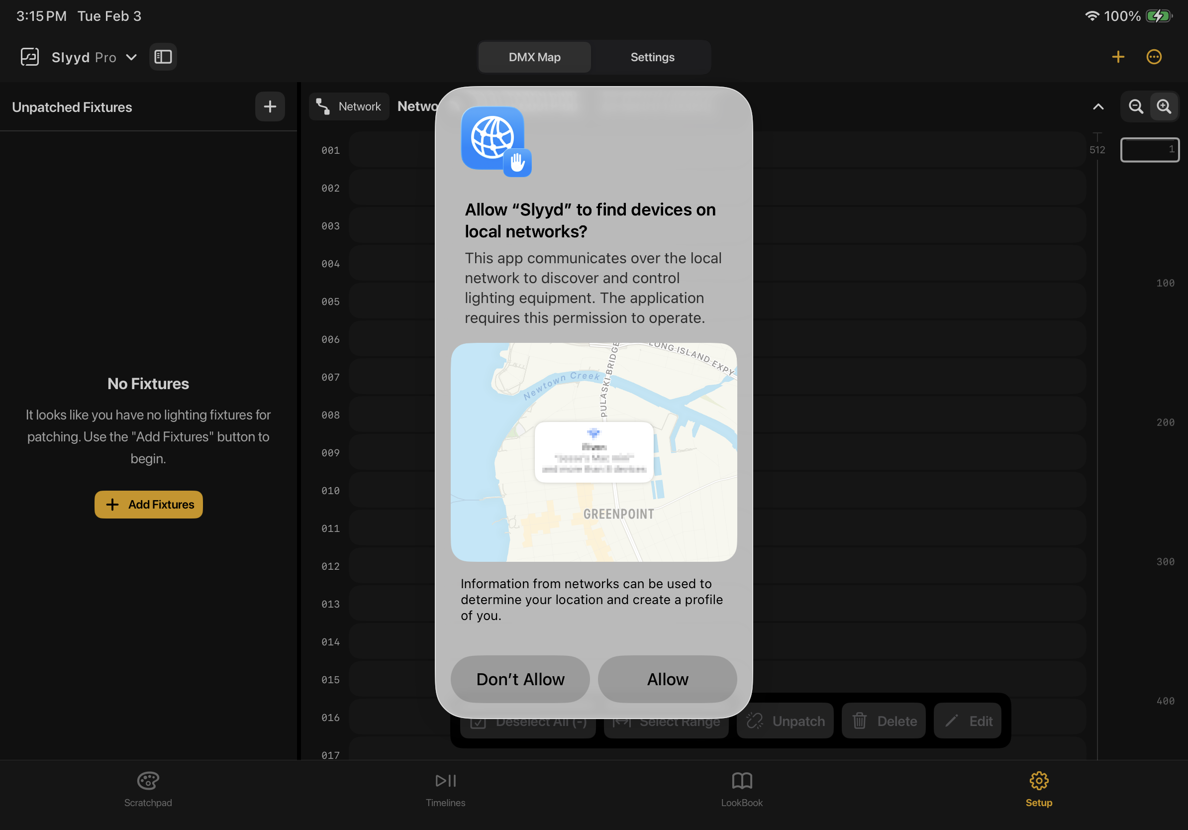 allow slyyd to find devices on local networks