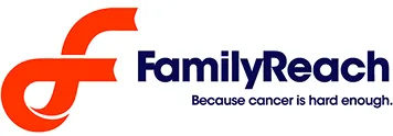 FamilyReach logo with tagline 'Because cancer is hard enough.'
