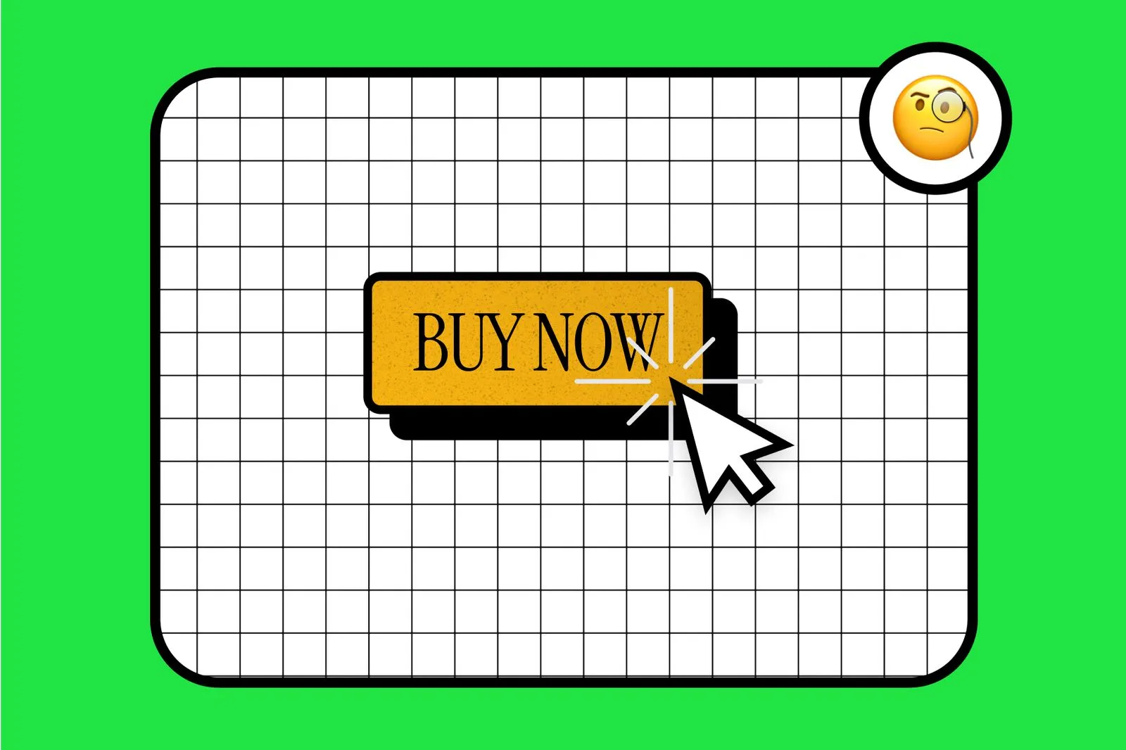 A graphic illustration of a e-commerce Buy Now button