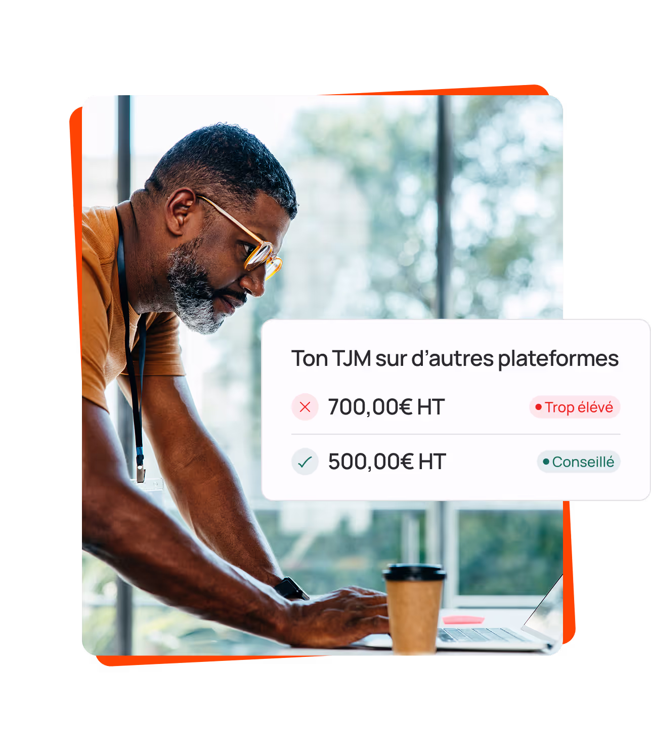 Freelance qui consulte son TJM sur une plateforme traditionnelle autre que zoulloo
