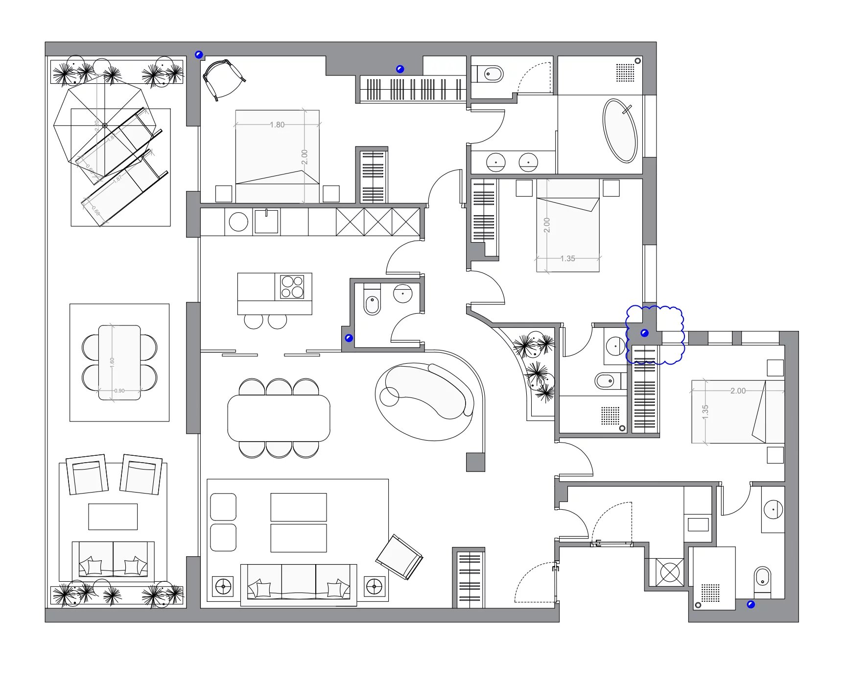 Exclusive 195 m² penthouse with 35 m² of terrace - completely renovated in Nuñez de Balboa