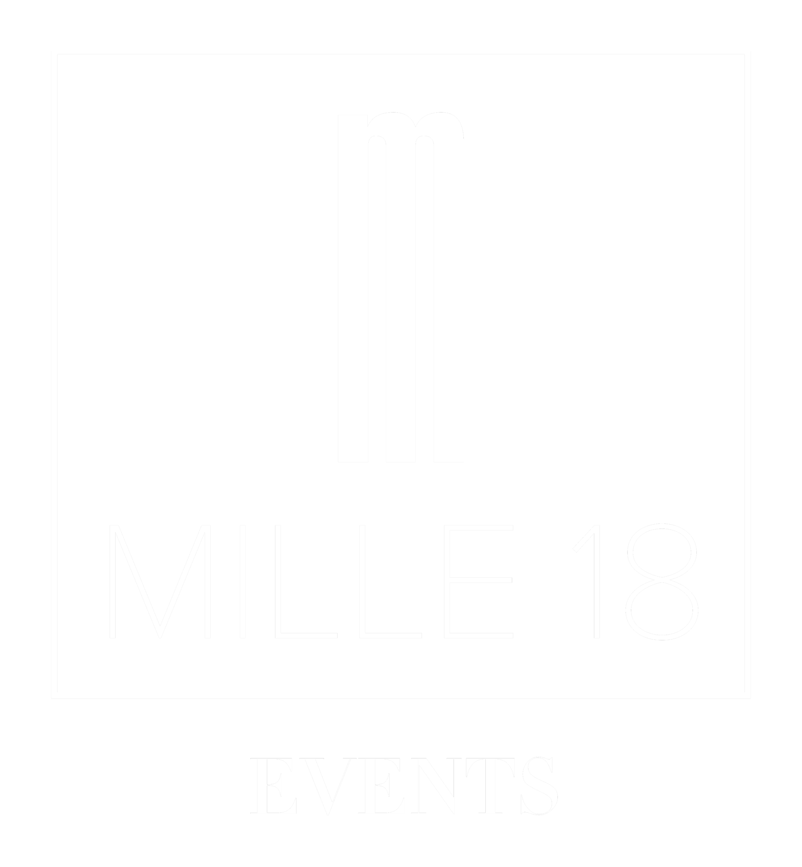 Logo Mille 18 Events – locație rooftop premium pentru evenimente în centrul Bucureștiului