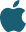 Dark blue App Store apple icon