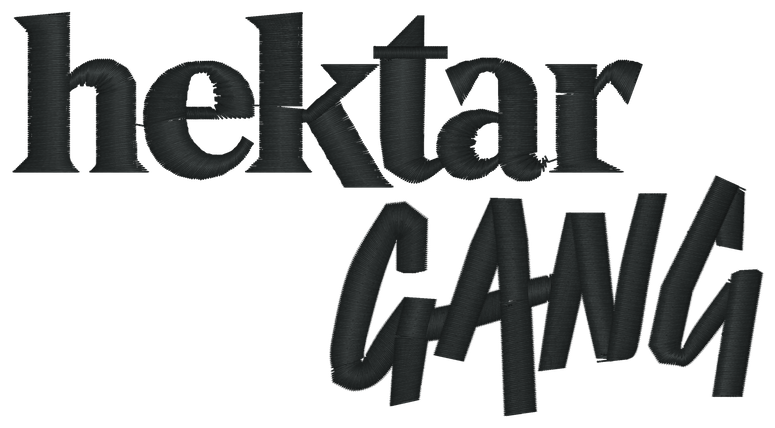 Gesticktes Hektar-Gang Logo