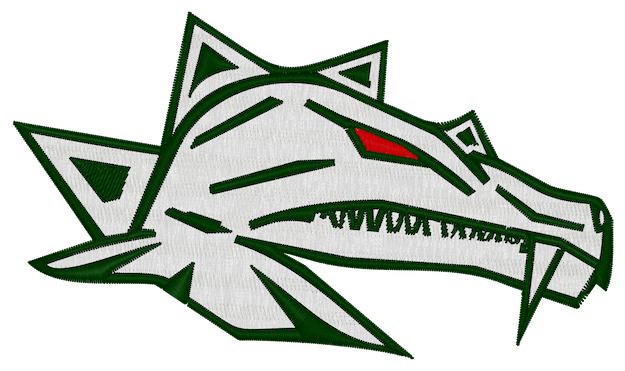 Gesticktes Vienna Dragons Logo