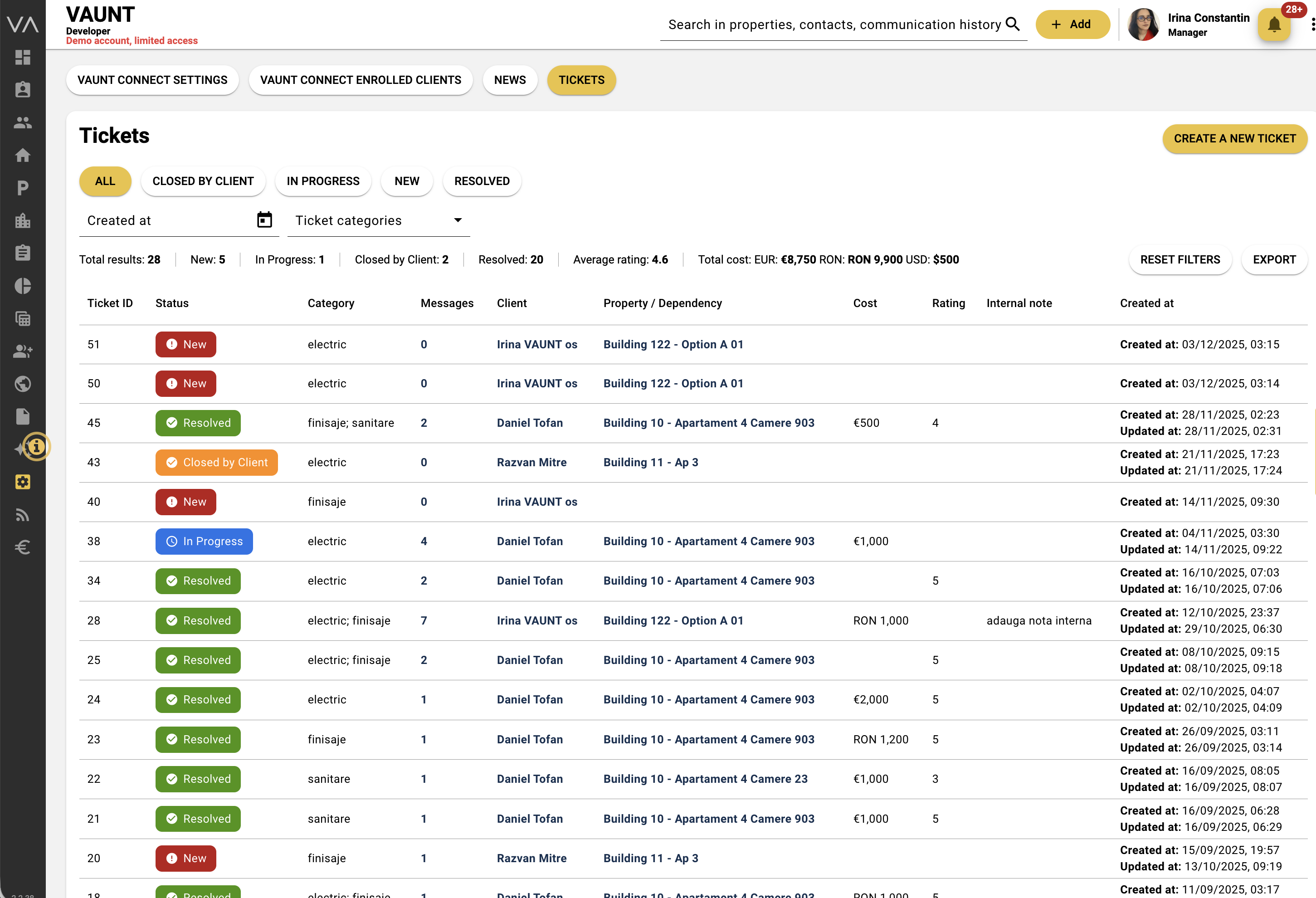 VAUNT Connect Tickets