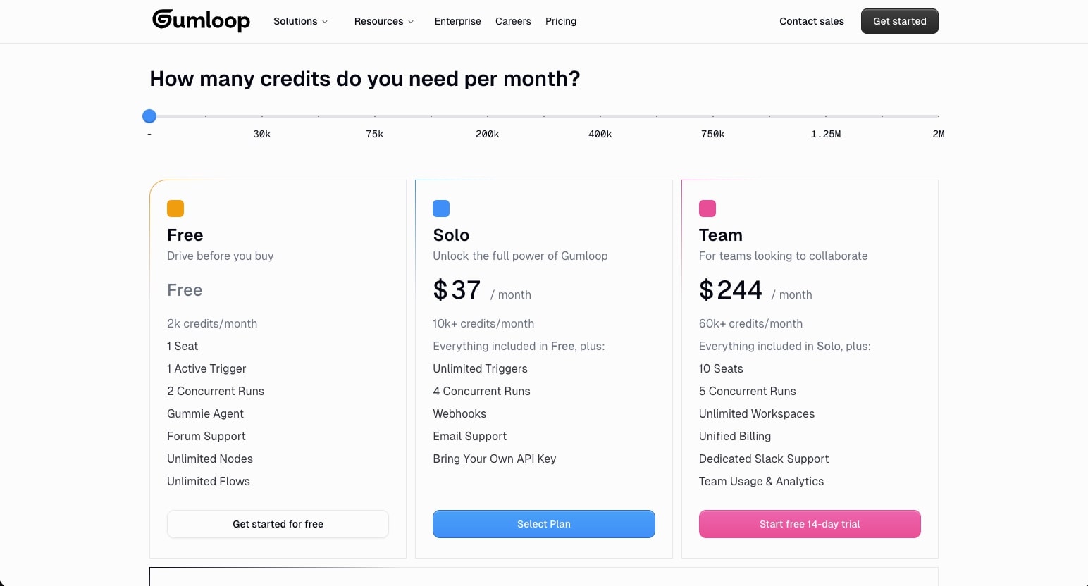 Gumloop pricing plans
