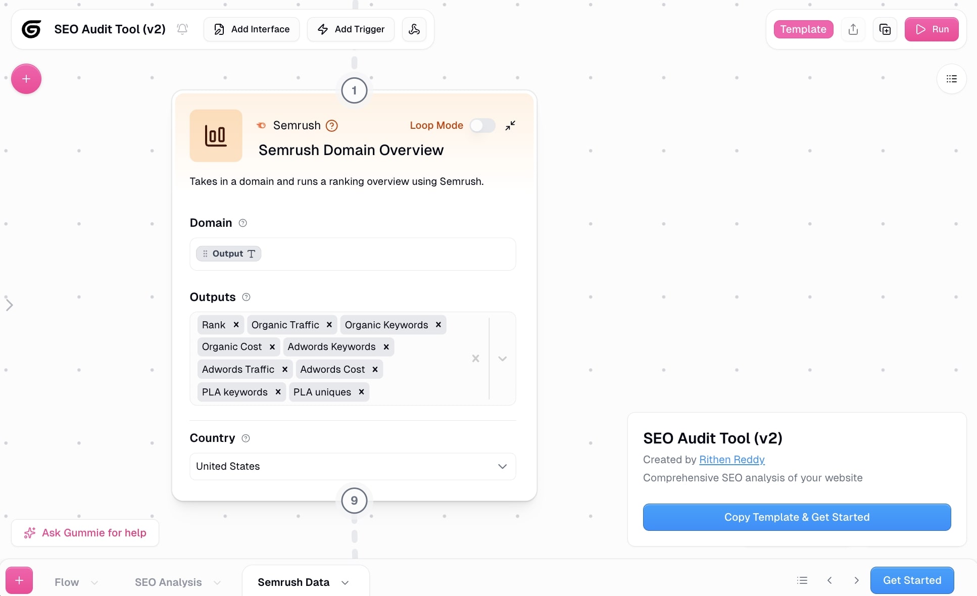 SEO analyzer agent
