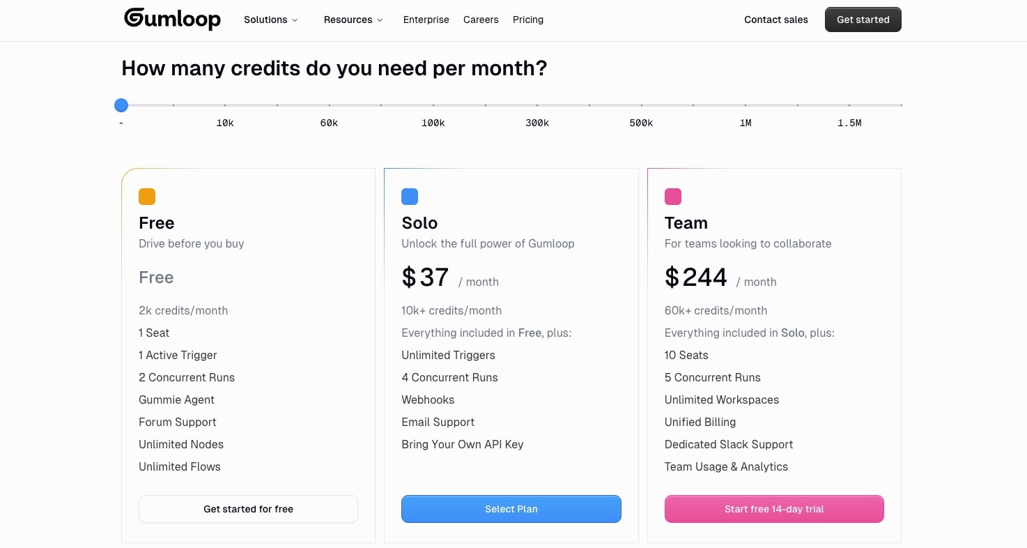 Gumloop pricing
